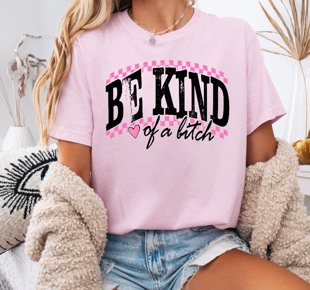 Distressed Be Kind of a Bitch Shirt – Comfort Colors