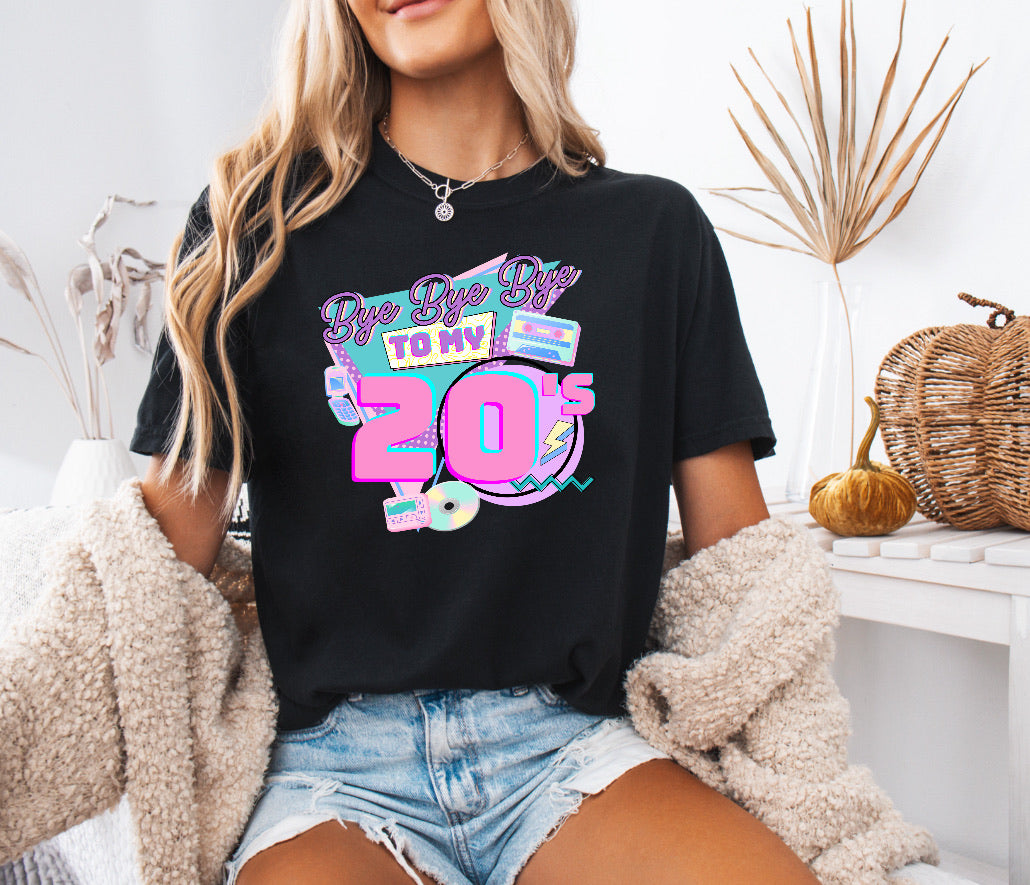 Bye Bye Bye to My 20s Funny 30th Birthday Shirt – Comfort Colors