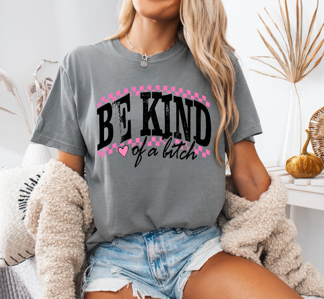 Distressed Be Kind of a Bitch Shirt – Comfort Colors