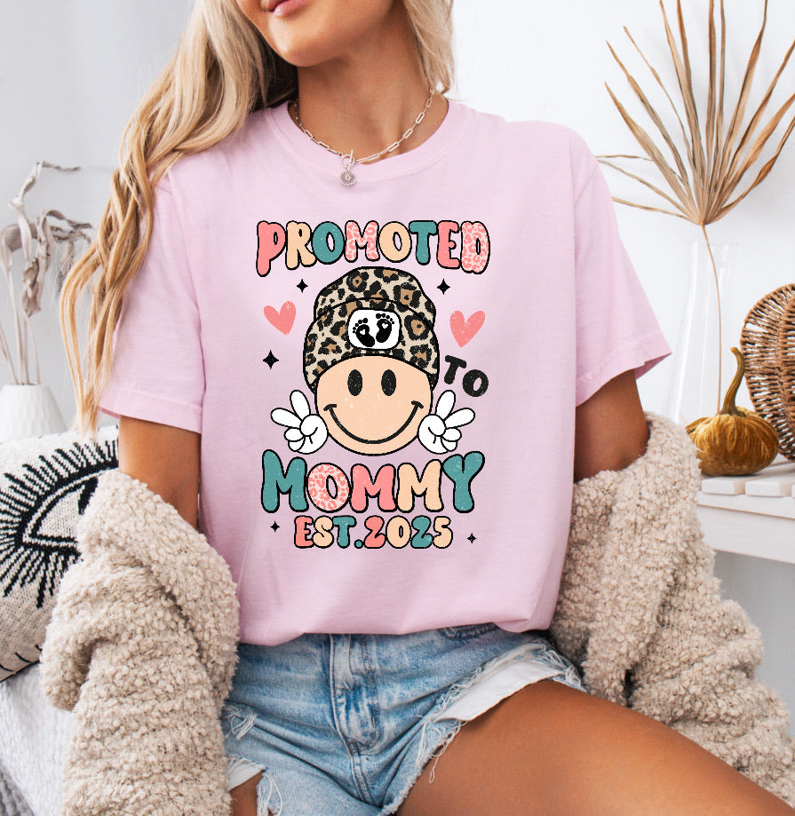 Promoted to Mommy Est 2025 Shirt – Comfort Colors