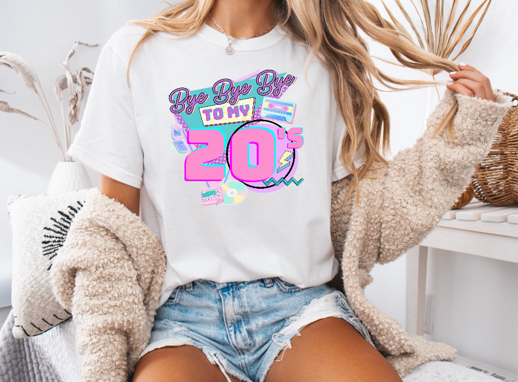 Bye Bye Bye to My 20s Funny 30th Birthday Shirt – Comfort Colors