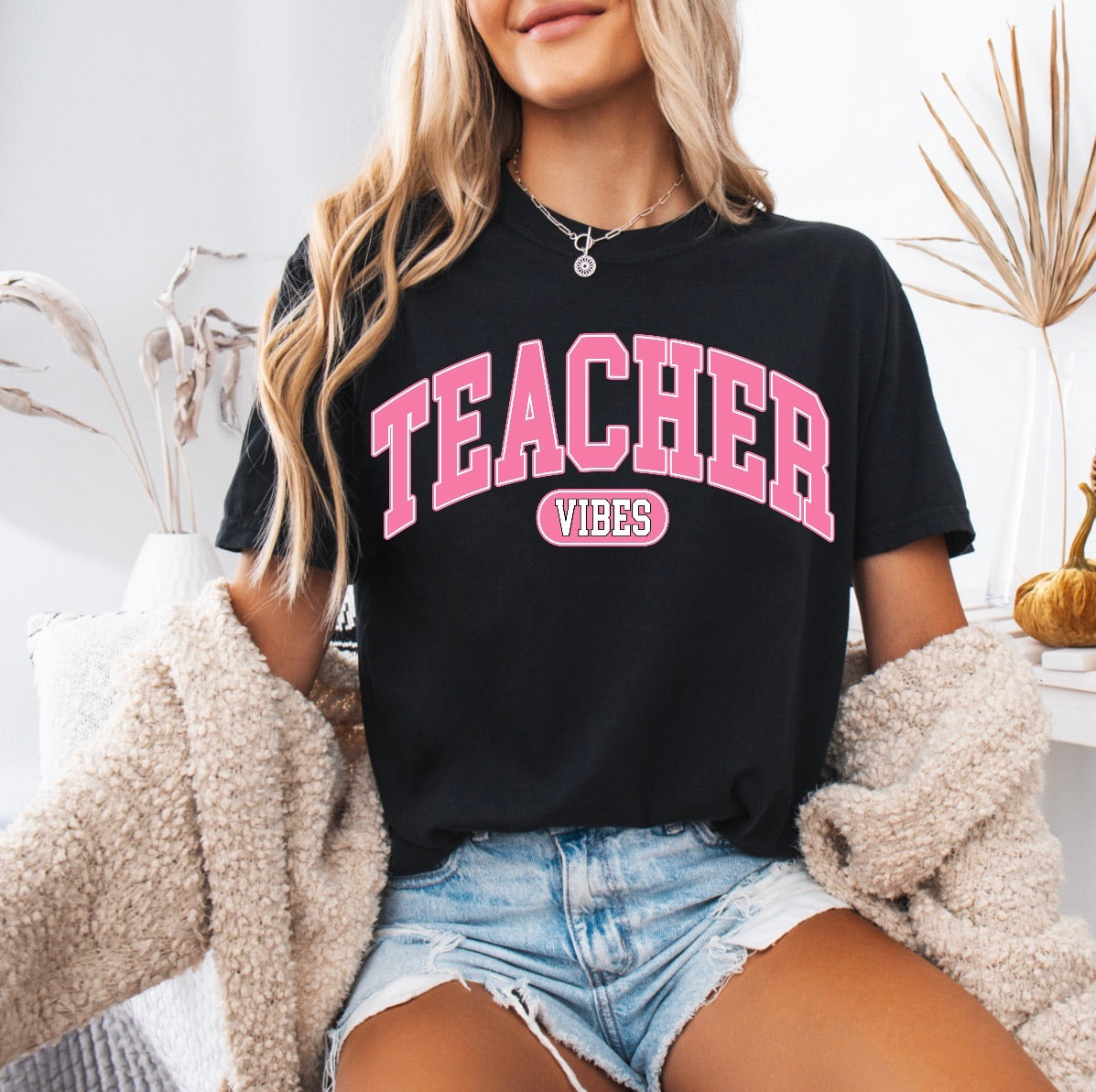 Teacher Vibes Shirt – Comfort Colors