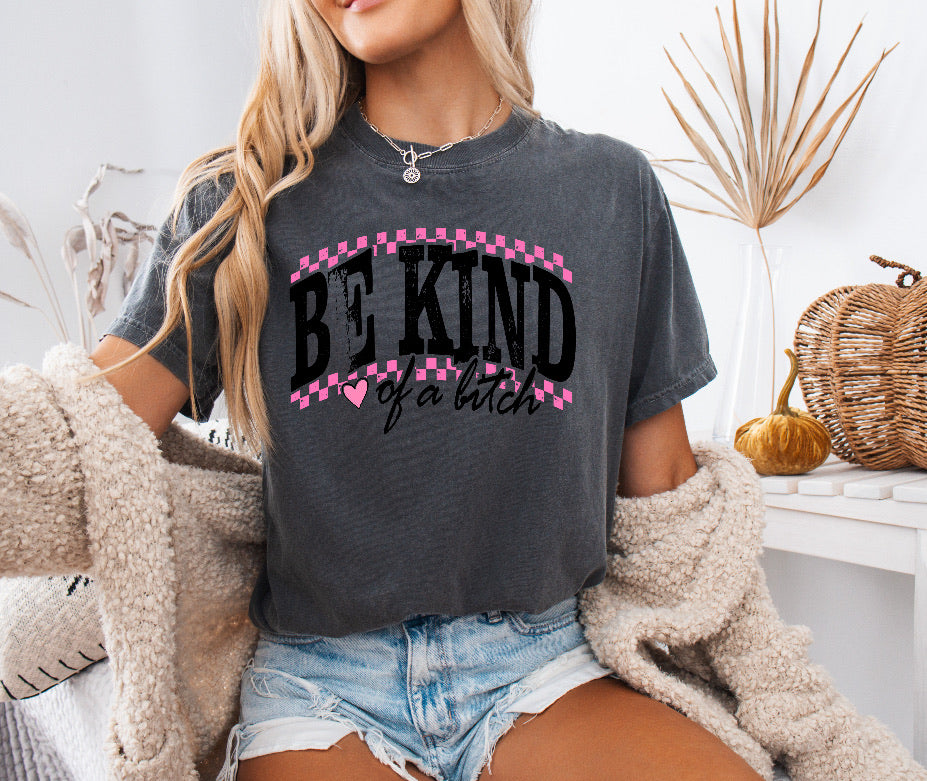 Distressed Be Kind of a Bitch Shirt – Comfort Colors