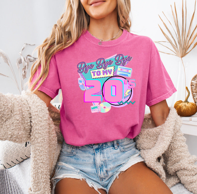Bye Bye Bye to My 20s Funny 30th Birthday Shirt – Comfort Colors