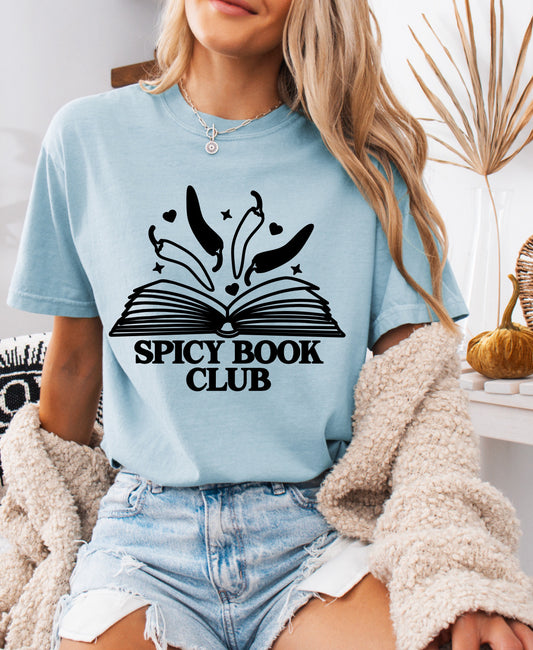 Spicy Book Club Shirt – Fun & Comfy Comfort Colors Tee for Book Lovers