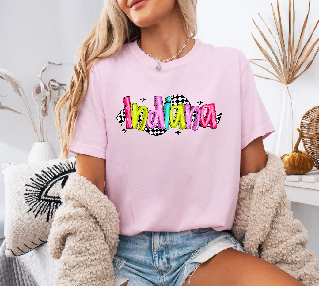 Indiana Colorful Racing Shirt – Comfort Colors