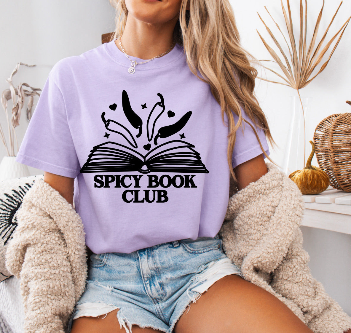 Spicy Book Club Shirt – Fun & Comfy Comfort Colors Tee for Book Lovers