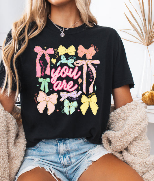 You Are Self Love Shirt with Bows – Comfort Colors