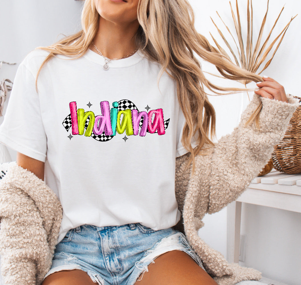 Indiana Colorful Racing Shirt – Comfort Colors