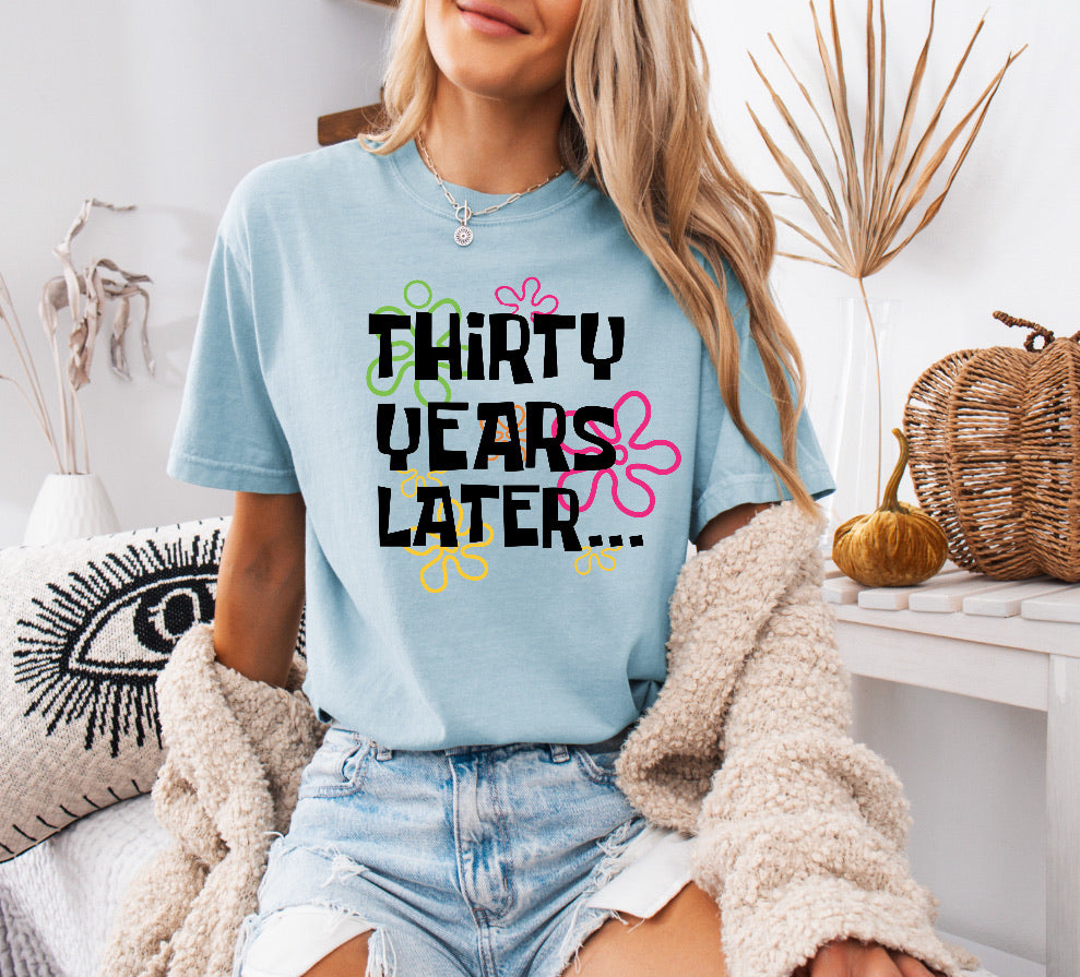 Thirty Years Later… 30th Birthday Shirt – Comfort Colors